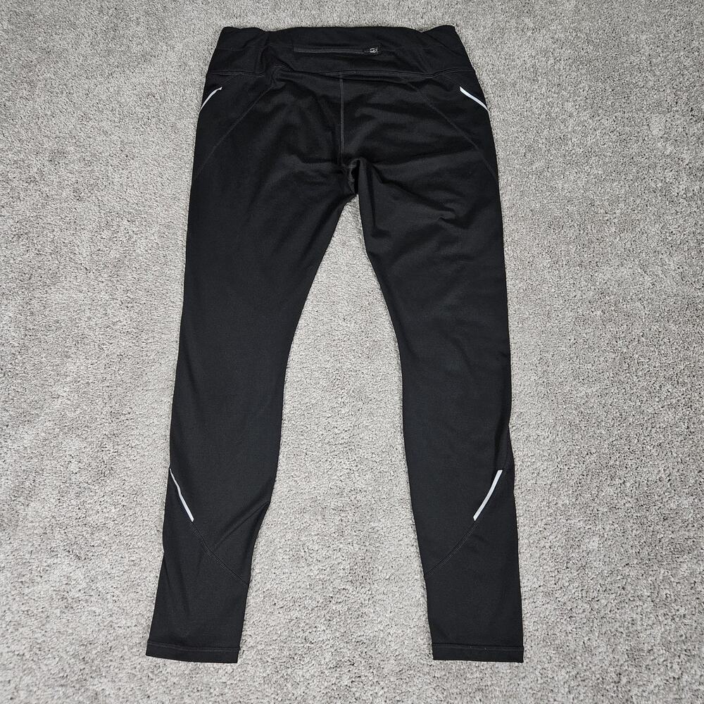 Athleta Leggings Women's Large Black Reflectors Running Gym Yoga Loungewear - Picture 2 of 10